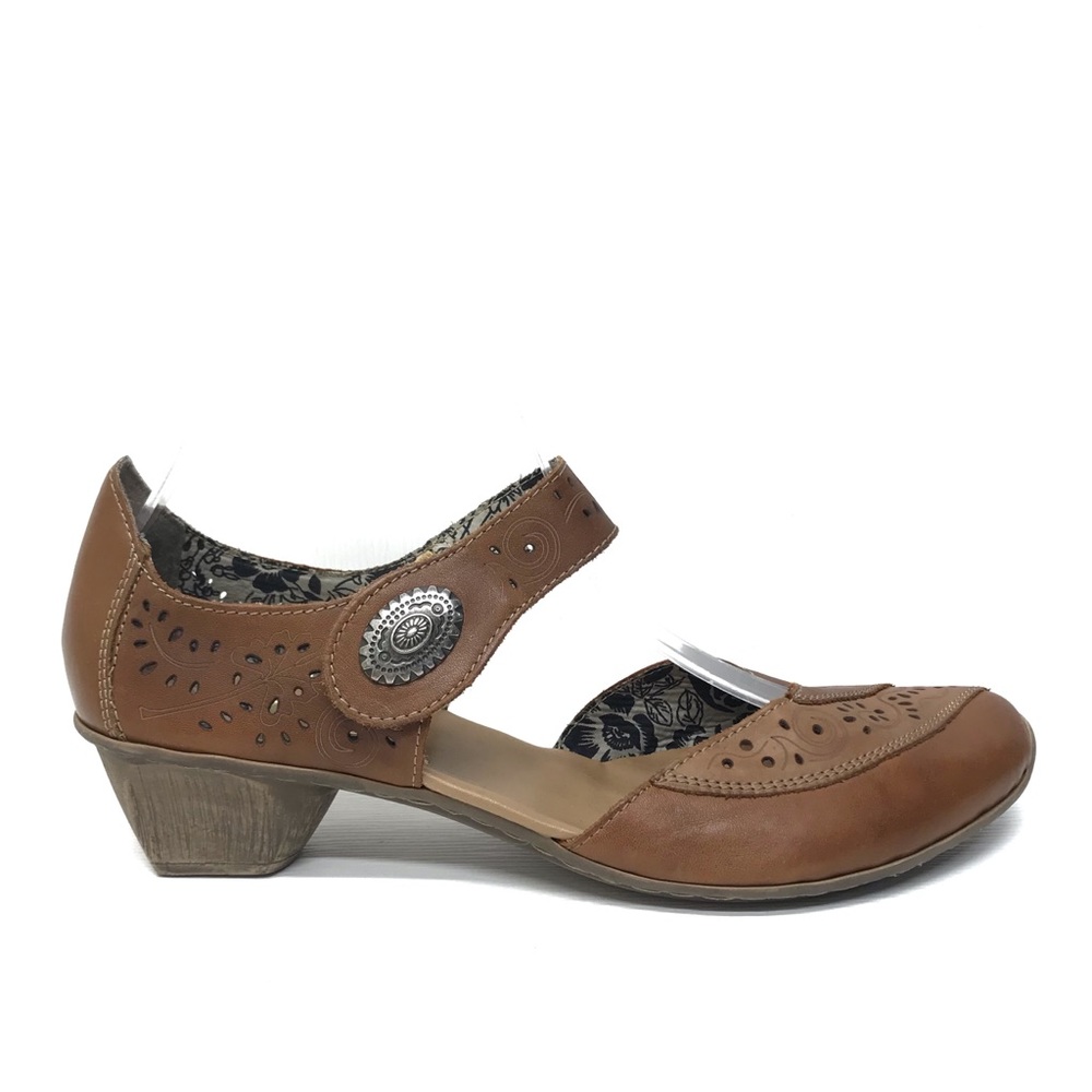 RIEKER Mirjam Brown Leather Mary Jane 10 / 41